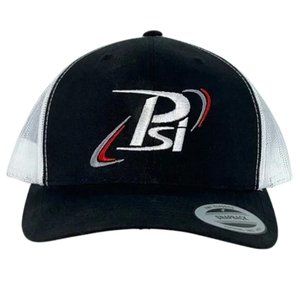 PSI Black and White Snapback Trucker Hat